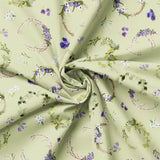Blessings in Bloom Collection-Wreath Crowns-Quilting Cotton-Sage- 66250604-01