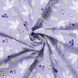 Blessings in Bloom Collection-Doves-Quilting Cotton- Light Purple -66250605-01