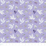 Blessings in Bloom Collection-Doves-Quilting Cotton- Light Purple -66250605-01