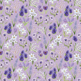 Blessings in Bloom Collection-Flower Field-Quilting Cotton- Light Purple -66250606-01