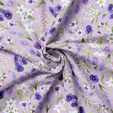 Blessings in Bloom Collection-Flower Field-Quilting Cotton- Light Purple -66250606-01