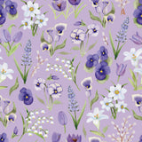 Blessings in Bloom Collection-Flower Field-Quilting Cotton- Light Purple -66250606-01