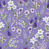 Blessings in Bloom Collection-Flower Field-Quilting Cotton- Purple -66250606-02