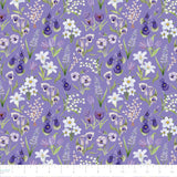 Blessings in Bloom Collection-Flower Field-Quilting Cotton- Purple -66250606-02