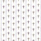 Blessings in Bloom Collection-Cross Stripe-Quilting Cotton-White -66250607-01