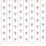 Blessings in Bloom Collection-Cross Stripe-Quilting Cotton-White -66250607-01