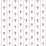 Blessings in Bloom Collection-Cross Stripe-Quilting Cotton-White -66250607-01