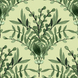 Blessings in Bloom Collection-Floral Scallop-Quilting Cotton- Sage -66250608-01