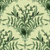 Blessings in Bloom Collection-Floral Scallop-Quilting Cotton- Sage -66250608-01