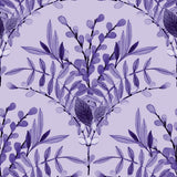 Blessings in Bloom Collection-Floral Scallop-Quilting Cotton- Light Purple -66250608-02