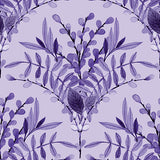 Blessings in Bloom Collection-Floral Scallop-Quilting Cotton- Light Purple -66250608-02