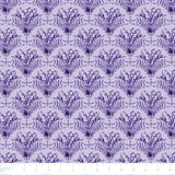 Blessings in Bloom Collection-Floral Scallop-Quilting Cotton- Light Purple -66250608-02