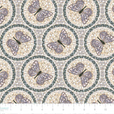 Collection Mosaïque Botanique-Mosaïque de Papillons-Gris-Coton-66250702-01