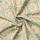 Collection Mosaïque Botanique-Mosaïque Florale Hexagonale-Vert-Coton-66250703-01
