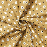 Collection Lac Vintage-Géo Texturé- Jaune-100% Coton-66260106-01