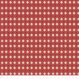 Collection Lac Vintage-Géo Texturé-Rouge- 100% Coton  66260106-03