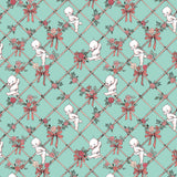 Collection Kewpie-Grille en Nœud Kewpie-Menthe-100% Coton-67020104-01