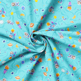 Astro-Pup Collection-Star Barker-Aqua-100% Cotton-68240102-02