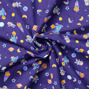 Astro-Pup Collection-Star Barker-Purple-100% Cotton-68240102-03