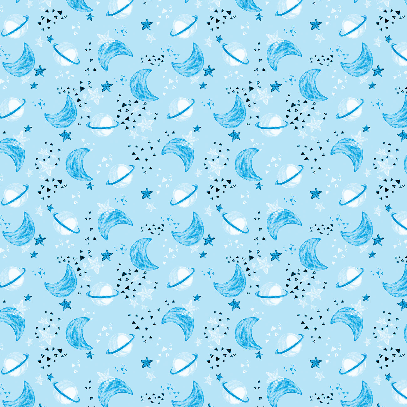 Collection Astro-Pup - Odyssée de l'espace - Bleu clair - 100 % coton - 68240104-01