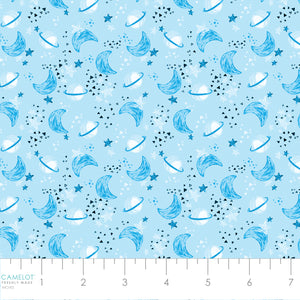 Astro-Pup Collection-Space Odyssey-Light Blue-100% Cotton-68240104-01