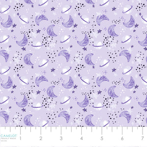 Astro-Pup Collection-Space Odyssey-Light Purple-100% Cotton-68240104-02