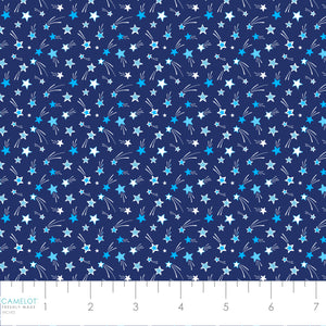 Astro-Pup Collection-Shooting Stars-Navy-100% Cotton-68240105-02