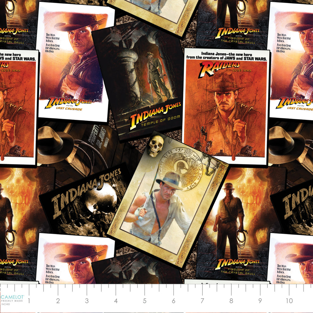 Character Posters Collection-Indiana Jones Classic Poster Stack-Multi-100% Cotton-74740110-01