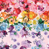 Monarch Gardens-Butterfly Rose Garden-Multi-100% Cotton-76250102-01