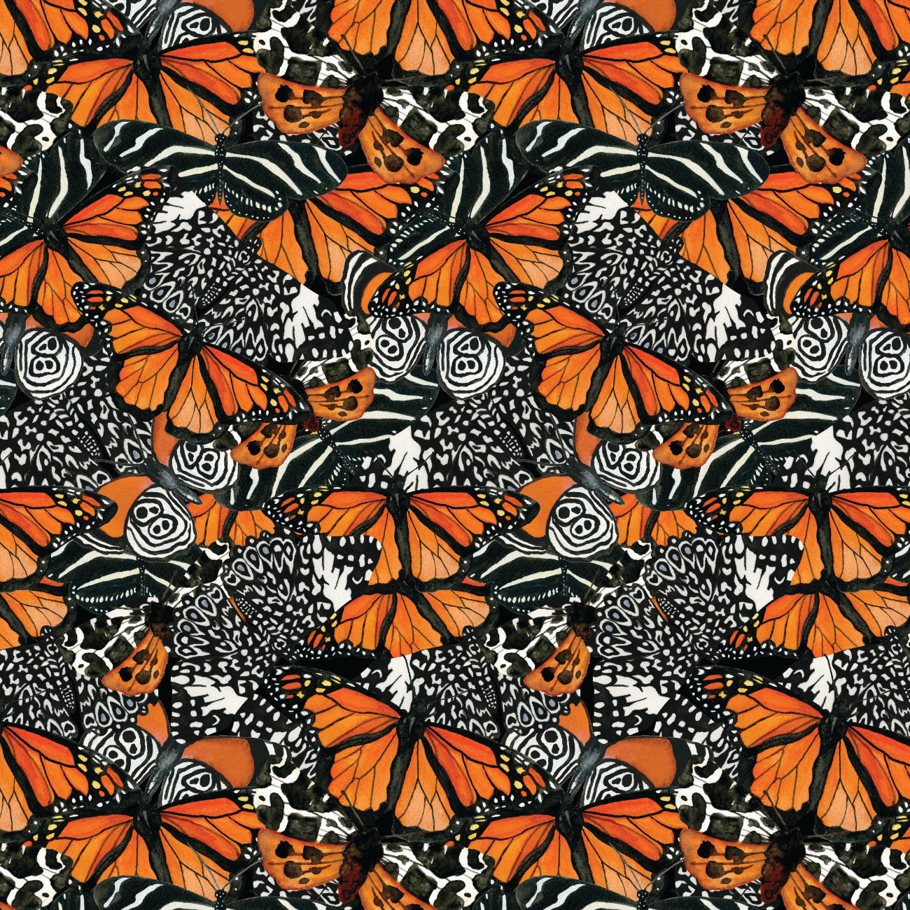Monarch Gardens-Monarch Illusions-Orange-100% Cotton-76250104-01