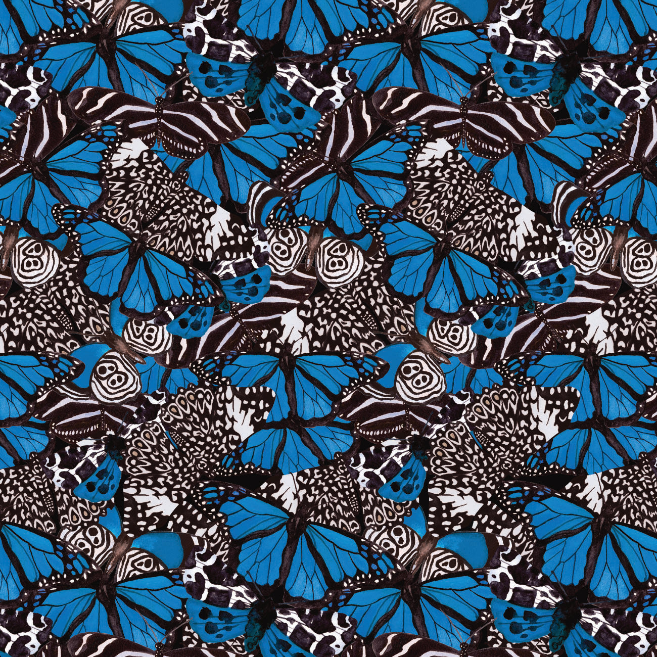 Monarch Gardens-Monarch Illusions-Blue-100% Cotton-76250104-02