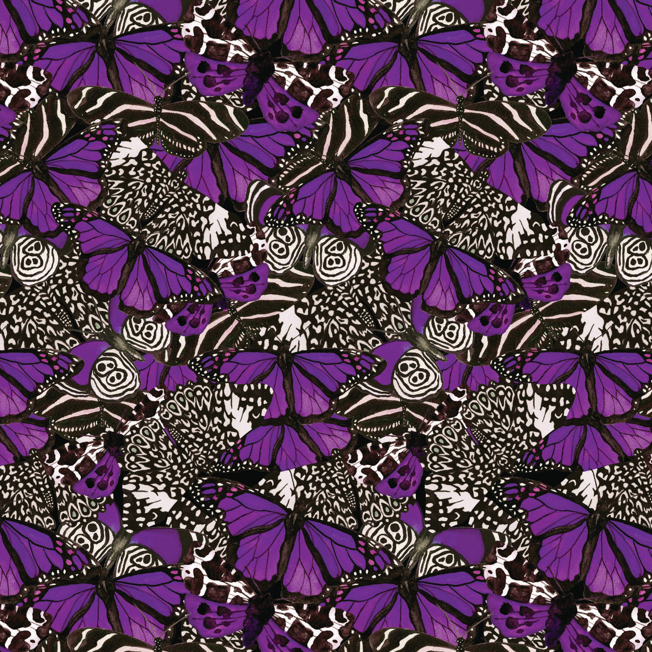 Monarch Gardens-Monarch Illusions-Purple-100% Cotton-76250104-04