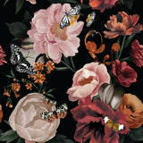Bloom Noir Collection-Dramatic Blooms-Quilting Cotton-Burgundy -76250201-01