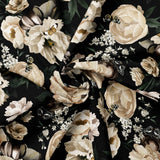 Bloom Noir Collection-Dramatic Blooms-Quilting Cotton- Cream -76250201-02