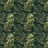 Collection Floraison Noire-Feuilles du Crépuscule-Vert-Coton-76250202-03