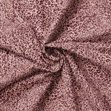 Collection Floraison Noire-Motif Léopard-Bourgogne Pâle-Coton-76250204-01