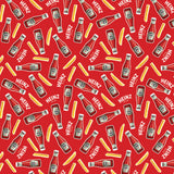 Collection Heinz   -Autocollants Ketchup et Frites-Rouge Vif --100% Coton-78010108-02
