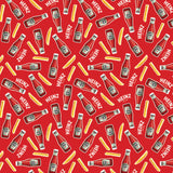 Collection Heinz   -Autocollants Ketchup et Frites-Rouge Vif --100% Coton-78010108-02