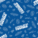 Jeopardy Collection-Playful Phrases-Quilting Cotton-Blue -80020103-03