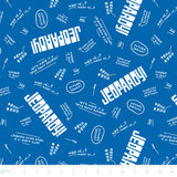 Jeopardy Collection-Playful Phrases-Quilting Cotton-Blue -80020103-03