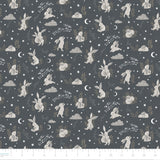 Bunny Dreams Collection-Bunny Dreams-100% Cotton-Grey