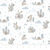 Fleece and Flannel 2024 Catalog-Bunny Dreams-White-Cotton Flannel-82230101B-01