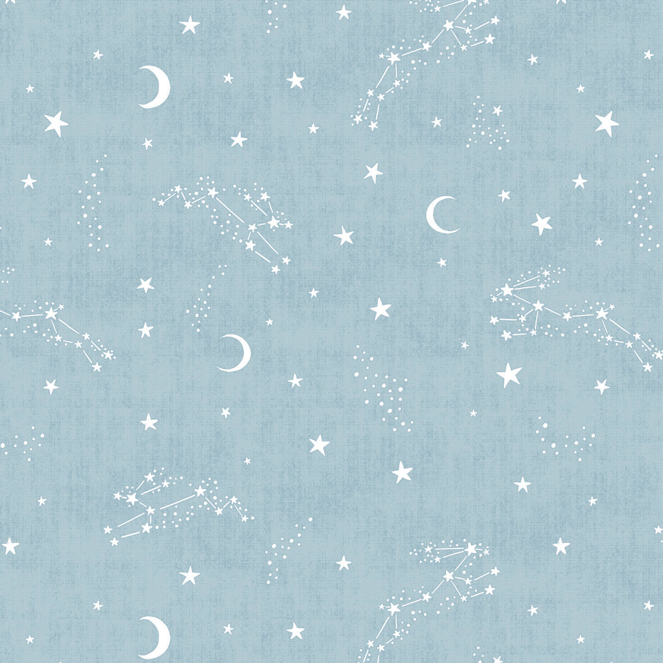 Bunny Dreams Collection-Hop Over the Moon-100% Cotton-Blue