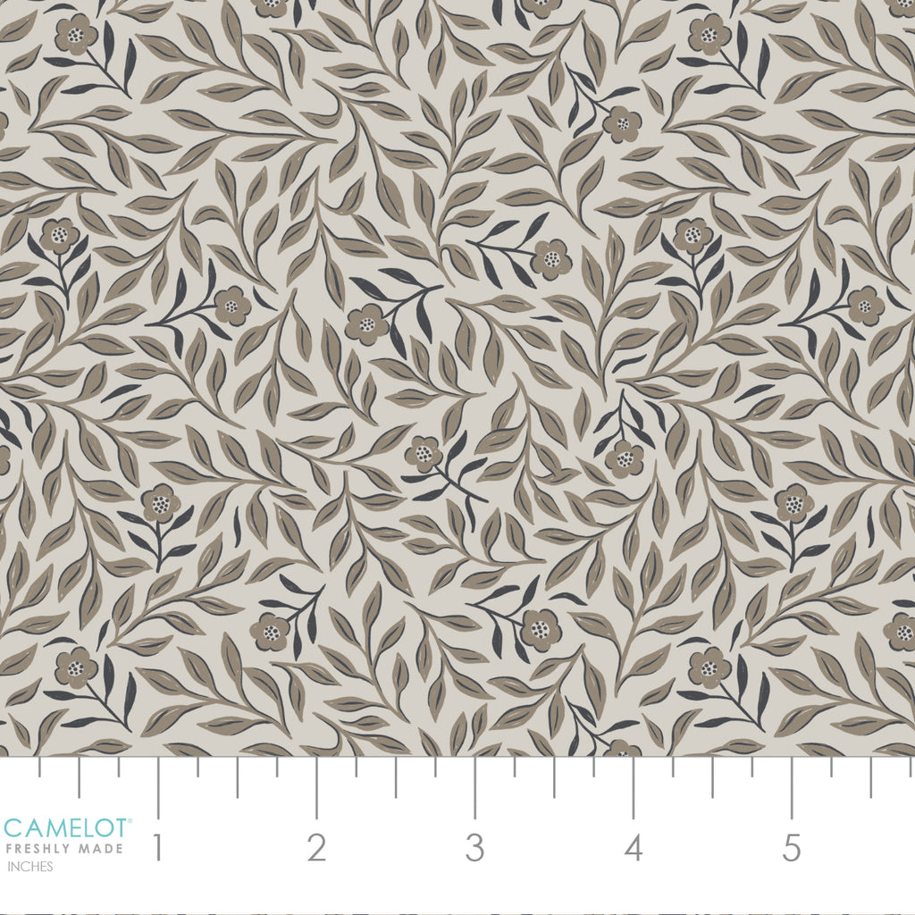 Bunny Dreams Collection-Sleepy Botanicals-100% Cotton-Grey