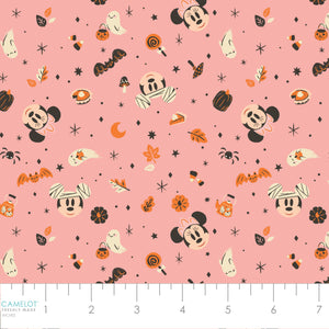 Mickey & Friends Holiday Collection-Pastel Halloween-Pink-100% Cotton-85271094-01