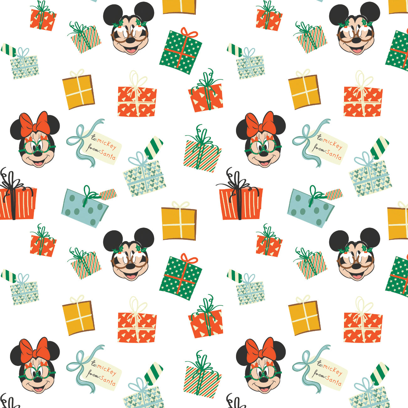 Mickey & Friends Holiday Collection-The Perfect Gift-White-100% Cotton-85271097-03