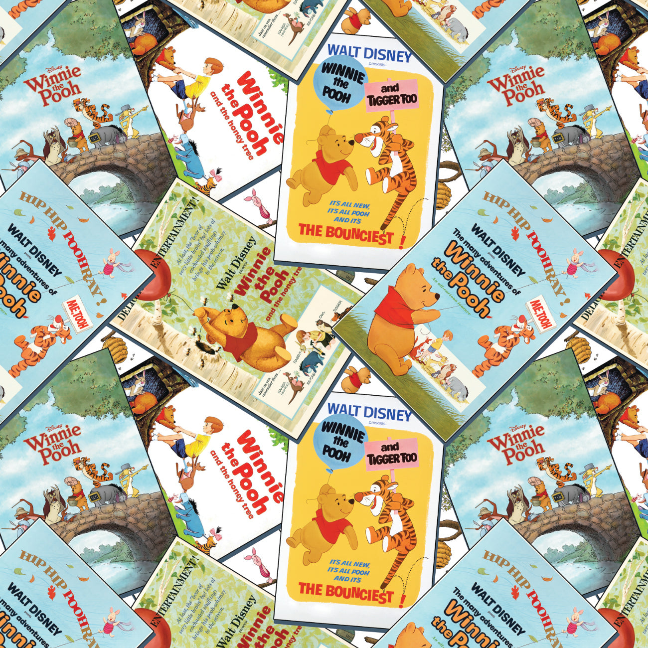 Character Posters Collection-Winnie the Pooh Classic Poster Stack-Multi-100% Cotton-85430710-01