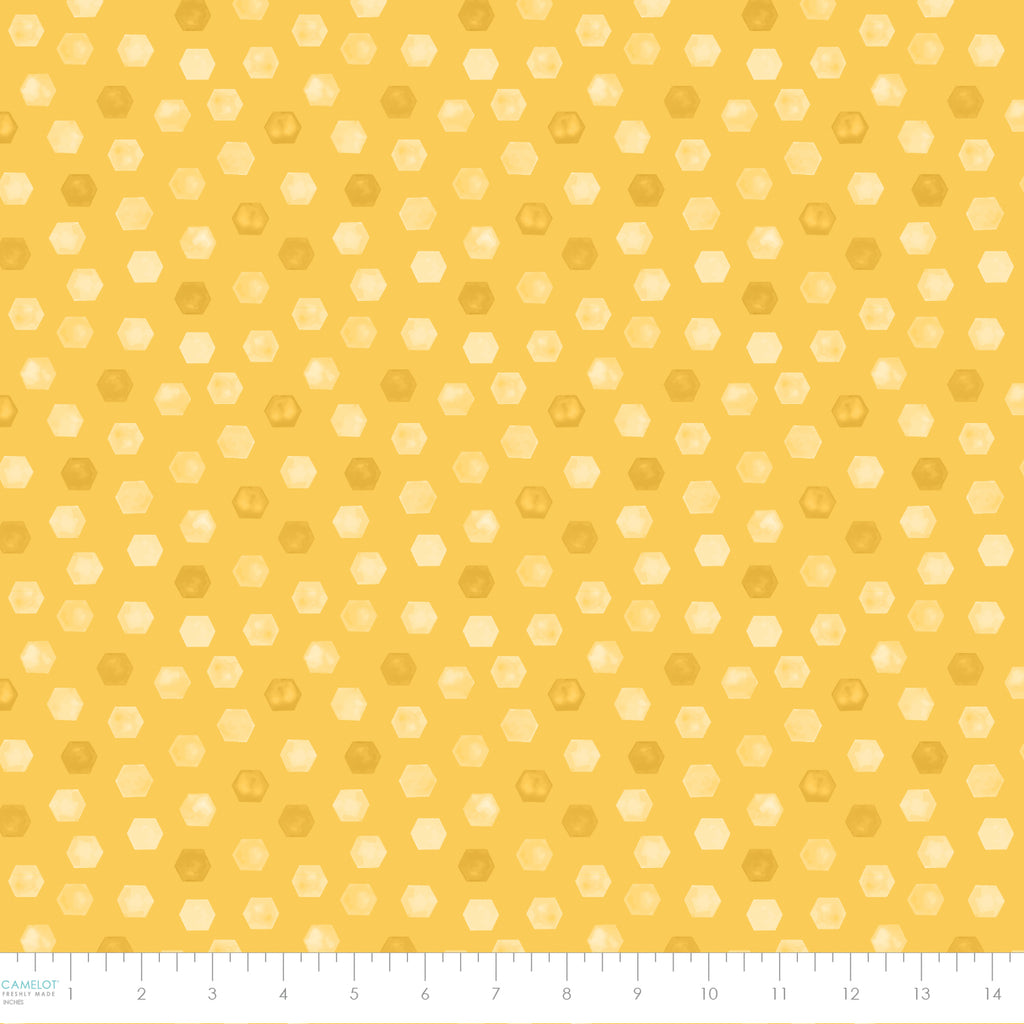 Collection Honey Bear-Nids d'abeilles-100% coton-Jaune-89230105-02