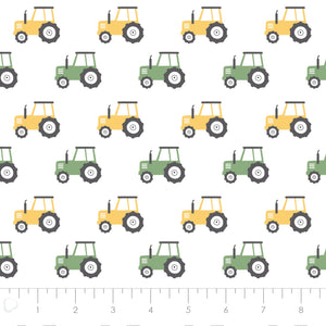 Fleece and Flannel 2024 Catalog-Tractors-White-Cotton Flannel-89230204B-01