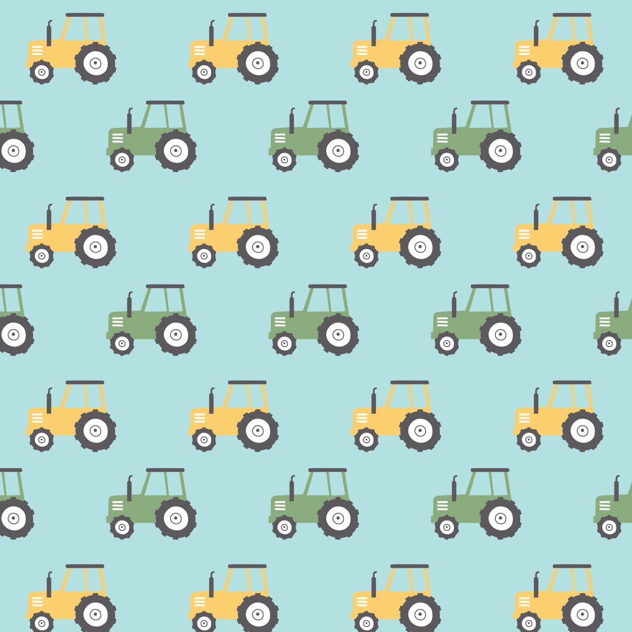 Fleece and Flannel 2024 Catalog-Tractors-Aqua-Cotton Flannel-89230204B-02